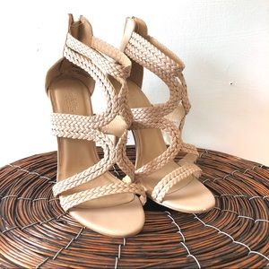 CHARLOTTE RUSSE | Nude Braided Heels